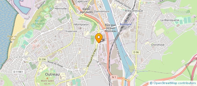 localisation de l'entreprise IGLOO DU NORD  OUTREAU