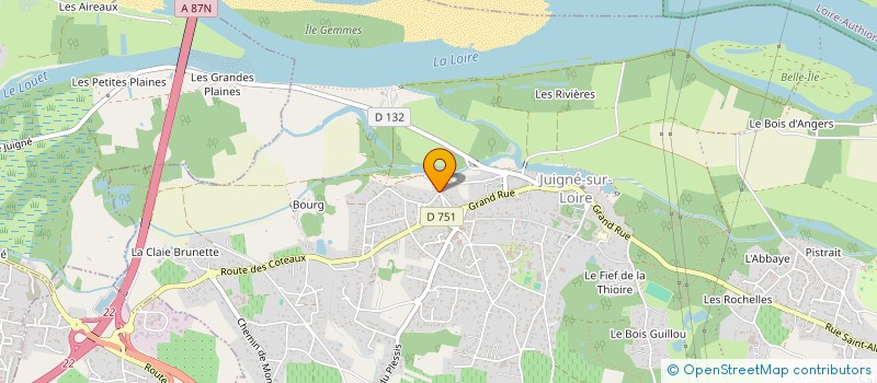 localisation de l'entreprise IGLOO INVESTISSEMENTS  LES GARENNES SUR LOIRE