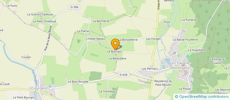 localisation de l'entreprise IGNIS à LA CHAPELLE-MONTLIGEON