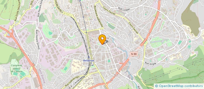 localisation de l'entreprise IGOF INFOR GEST ORGAN FOREZIEN à SAINT-ETIENNE