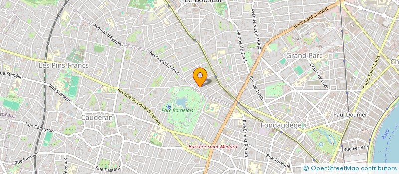 localisation de l'entreprise IGORRA MEDIA MANAGEMENT (I 2 M) à LE BOUSCAT