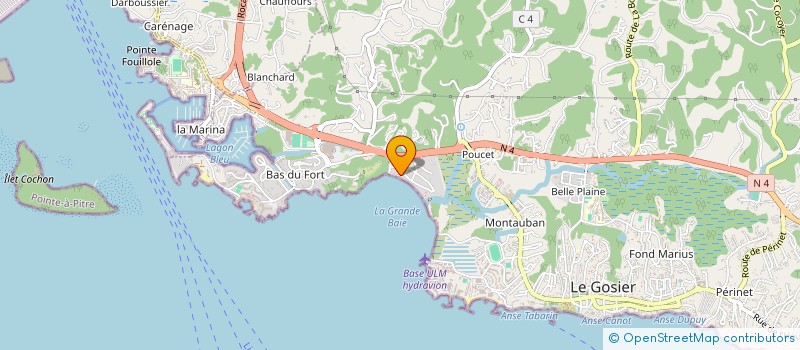 localisation de l'entreprise IGREC MER INITIATIVE GUADELOUPEENNE POUR LA RESTAURATION DES ECOSYSTEMES MARINS à LE GOSIER