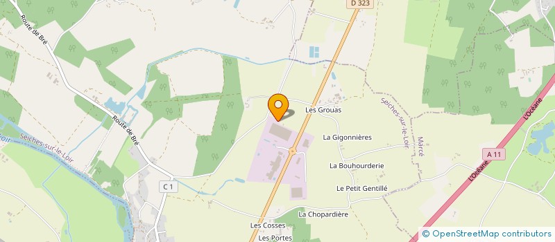 localisation de l'entreprise IGRECA à SEICHES-SUR-LE-LOIR