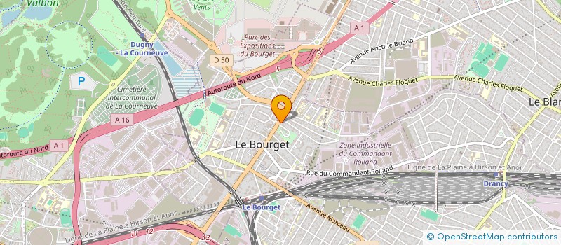 localisation de l'entreprise IGS à LE BOURGET