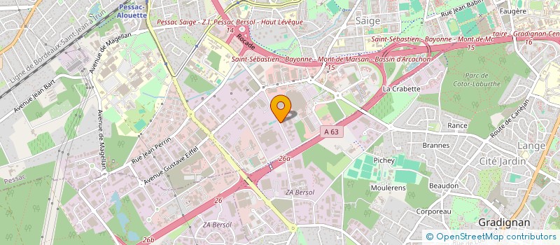 localisation de l'entreprise IGSA à PESSAC