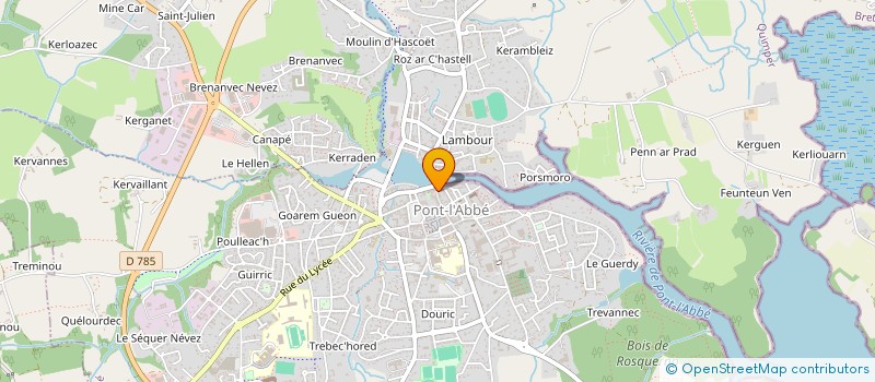 localisation de l'entreprise IGUANE à PONT-L'ABBE