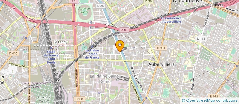 localisation de l'entreprise IGUARD PROTECTION INCENDIE  AUBERVILLIERS