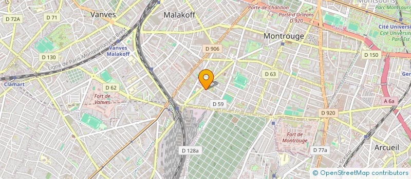 localisation de l'entreprise IGWTC  MONTROUGE