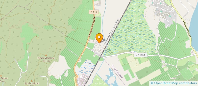 localisation de l'entreprise IH IMMO  VIC-LA-GARDIOLE