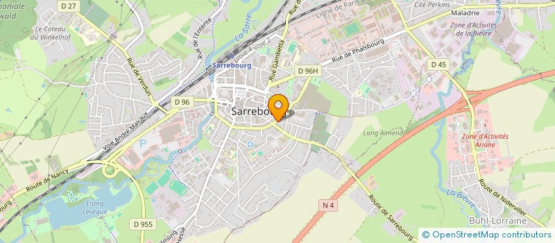 localisation de l'entreprise IHERM à SARREBOURG