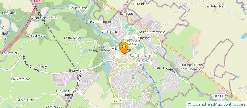 localisation de l'entreprise IHL DIFFUSION à SAINT-LAURENT-SUR-SEVRE