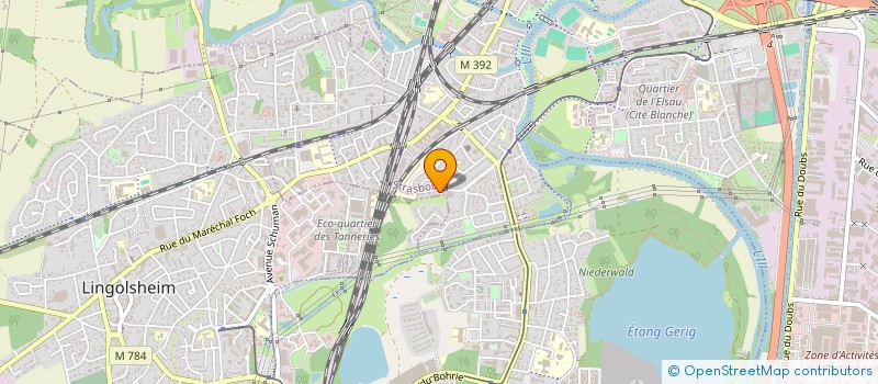 localisation de l'entreprise IHSAN EMBALLAGES à STRASBOURG