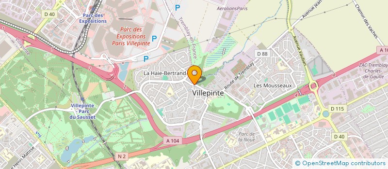 localisation de l'entreprise IHSANE ASSO (IHS ASS) à VILLEPINTE