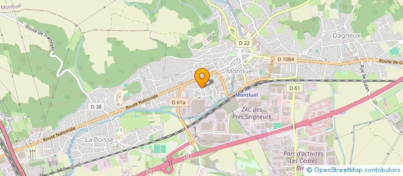 localisation de l'entreprise IJ.COM à LA BOISSE
