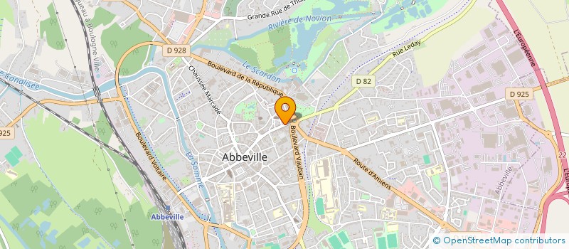 localisation de l'entreprise IJ FOOD  ABBEVILLE