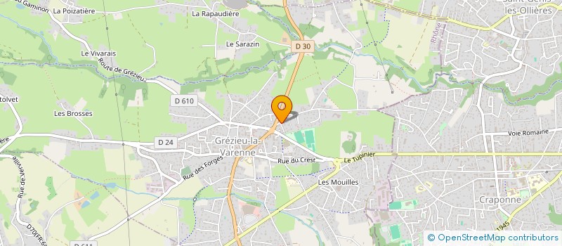 localisation de l'entreprise IJ MENUISERIE à GREZIEU-LA-VARENNE