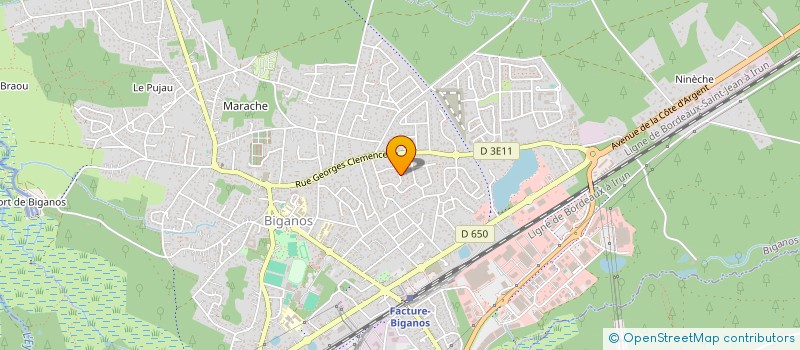 localisation de l'entreprise IJ PISCINE CONCEPT  BIGANOS