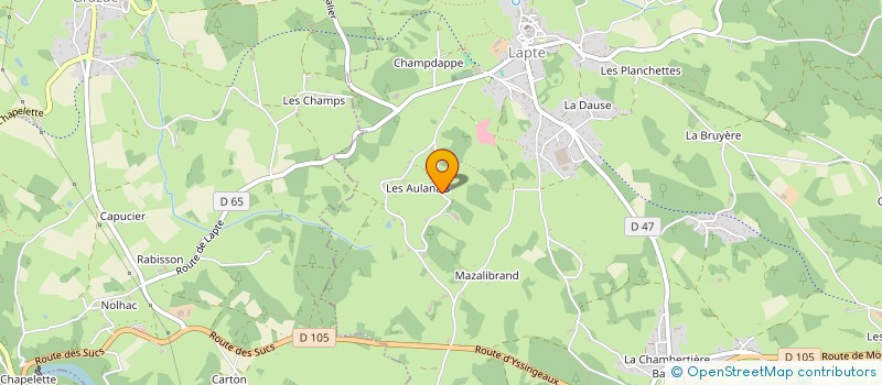 localisation de l'entreprise IJ ZINGUERIE à LAPTE