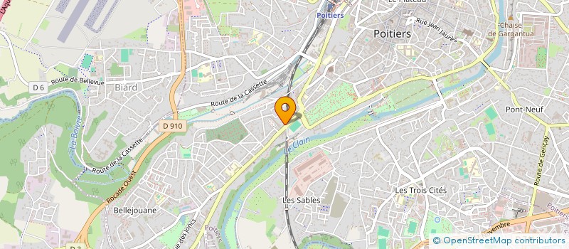 localisation de l'entreprise IJB TENNIS  POITIERS