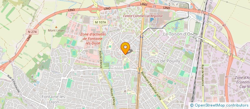 localisation de l'entreprise IJN  DIJON