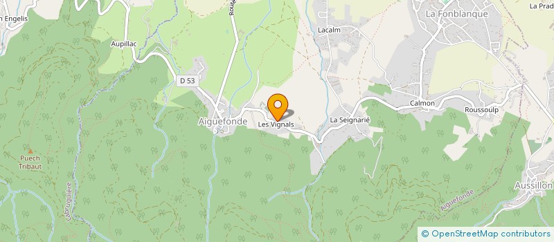 localisation de l'entreprise IJP à AIGUEFONDE