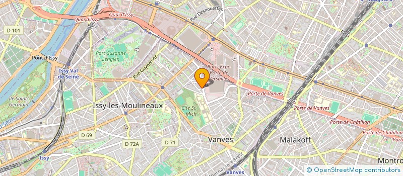 localisation de l'entreprise IK KINESITHERAPIE VANVES  VANVES