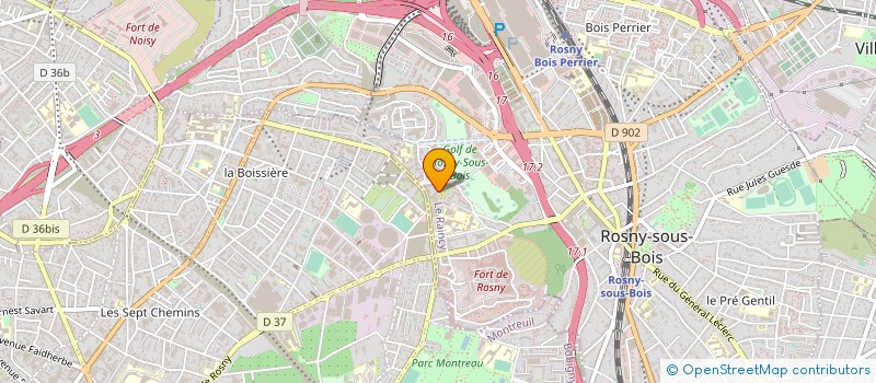 localisation de l'entreprise IK MENUISERIE EBENISTERIE à ROSNY-SOUS-BOIS