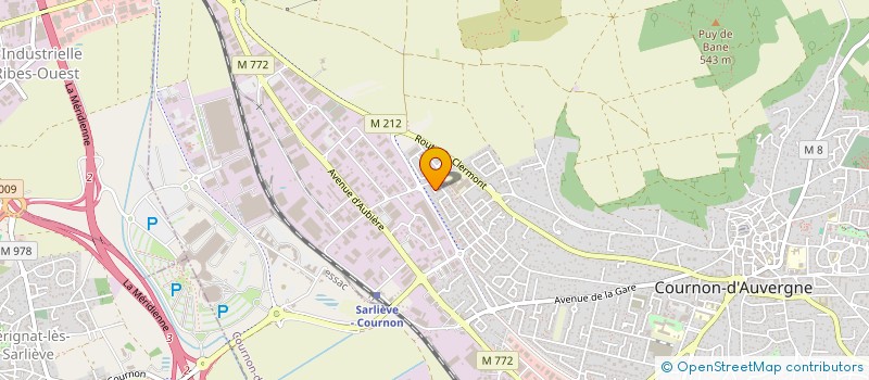 localisation de l'entreprise IK TAXI  COURNON-D'AUVERGNE