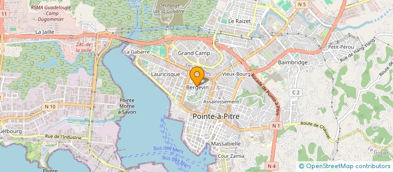 localisation de l'entreprise IK2 PLUS à POINTE-A-PITRE