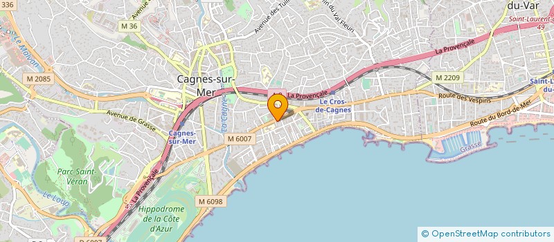localisation de l'entreprise IKAAAZ ISOLATION PROJECTION à CAGNES-SUR-MER