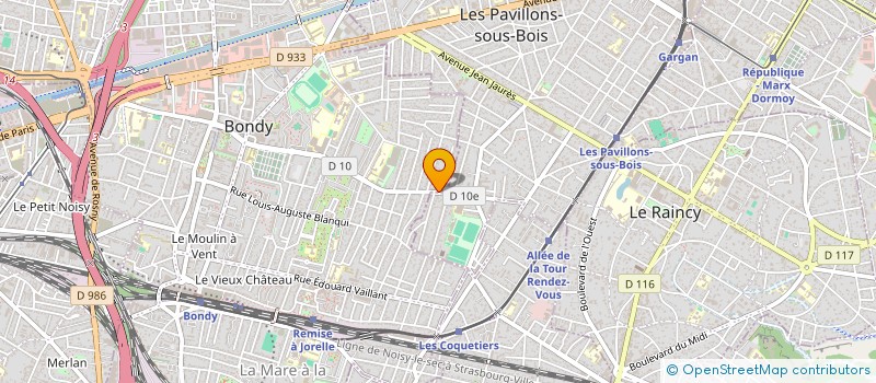 localisation de l'entreprise IKAD COTTAGE  BONDY