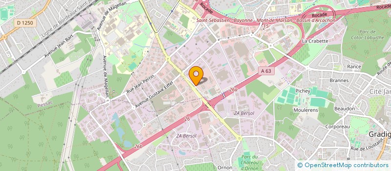 localisation de l'entreprise IKADRAN à PESSAC