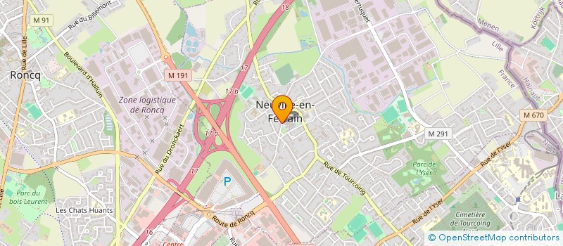 localisation de l'entreprise IKAR à NEUVILLE-EN-FERRAIN