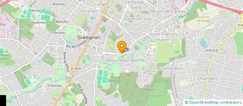 localisation de l'entreprise IKARRE INVESTISSEMENT  GRADIGNAN