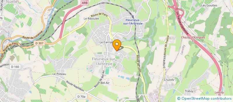 localisation de l'entreprise IKM  FLEURIEUX-SUR-L'ARBRESLE