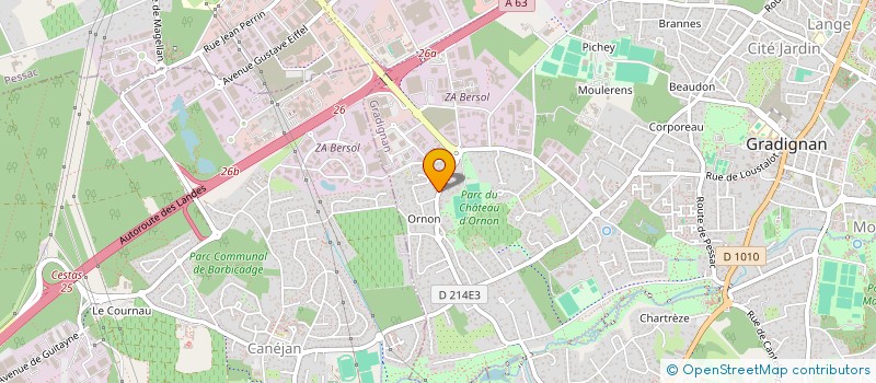 localisation de l'entreprise IKN  GRADIGNAN