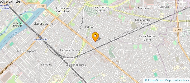 localisation de l'entreprise IKO  IMMOBILIER  SARTROUVILLE