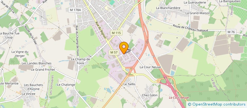 localisation de l'entreprise IKONE FERMETURES à LES SORINIERES