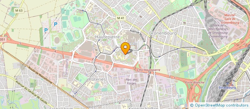 localisation de l'entreprise IKRA à STRASBOURG