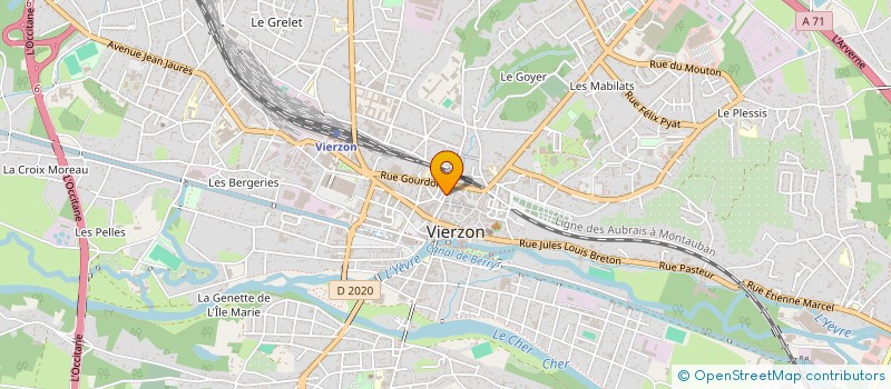 localisation de l'entreprise IKRA COIFF  VIERZON