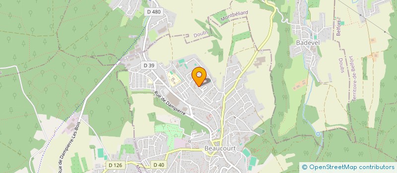localisation de l'entreprise IL à BEAUCOURT