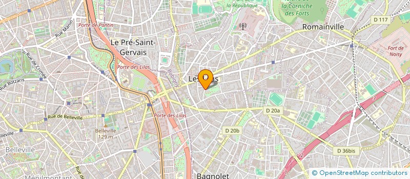 localisation de l'entreprise IL CORTILE DELLE FATE - LA COUR DES FEES à LES LILAS
