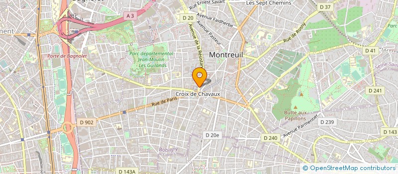 localisation de l'entreprise IL ETAIT UNE FOIS à MONTREUIL