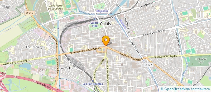 localisation de l'entreprise IL NAPOLI  CALAIS