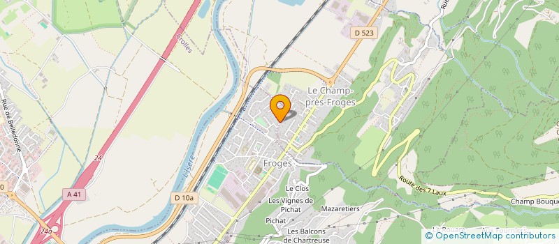 localisation de l'entreprise IL OU L  FROGES