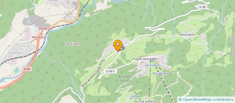 localisation de l'entreprise IL S'EST PASSE QUELQUE CHOSE  AIME-LA-PLAGNE