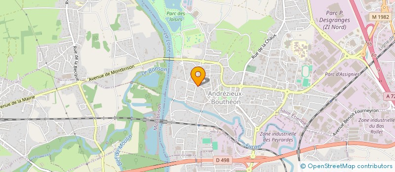 localisation de l'entreprise IL76  ANDREZIEUX-BOUTHEON