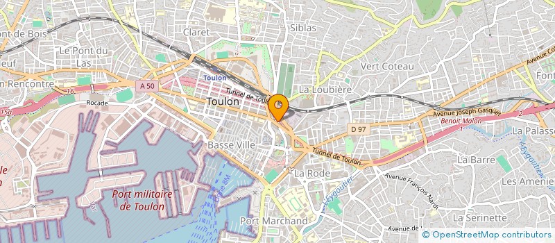 localisation de l'entreprise ILA DISTRIBUTION à TOULON