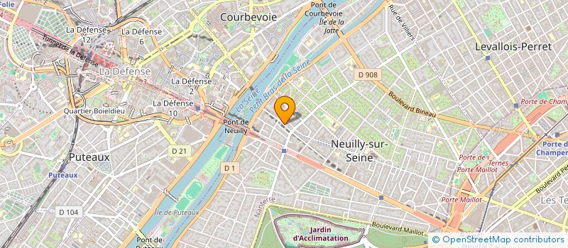 localisation de l'entreprise ILAC-EVENTS à NEUILLY-SUR-SEINE