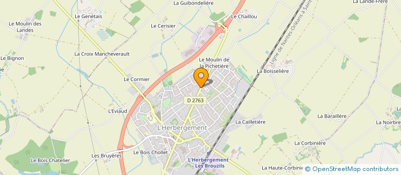 localisation de l'entreprise ILAE INVEST à L'HERBERGEMENT
